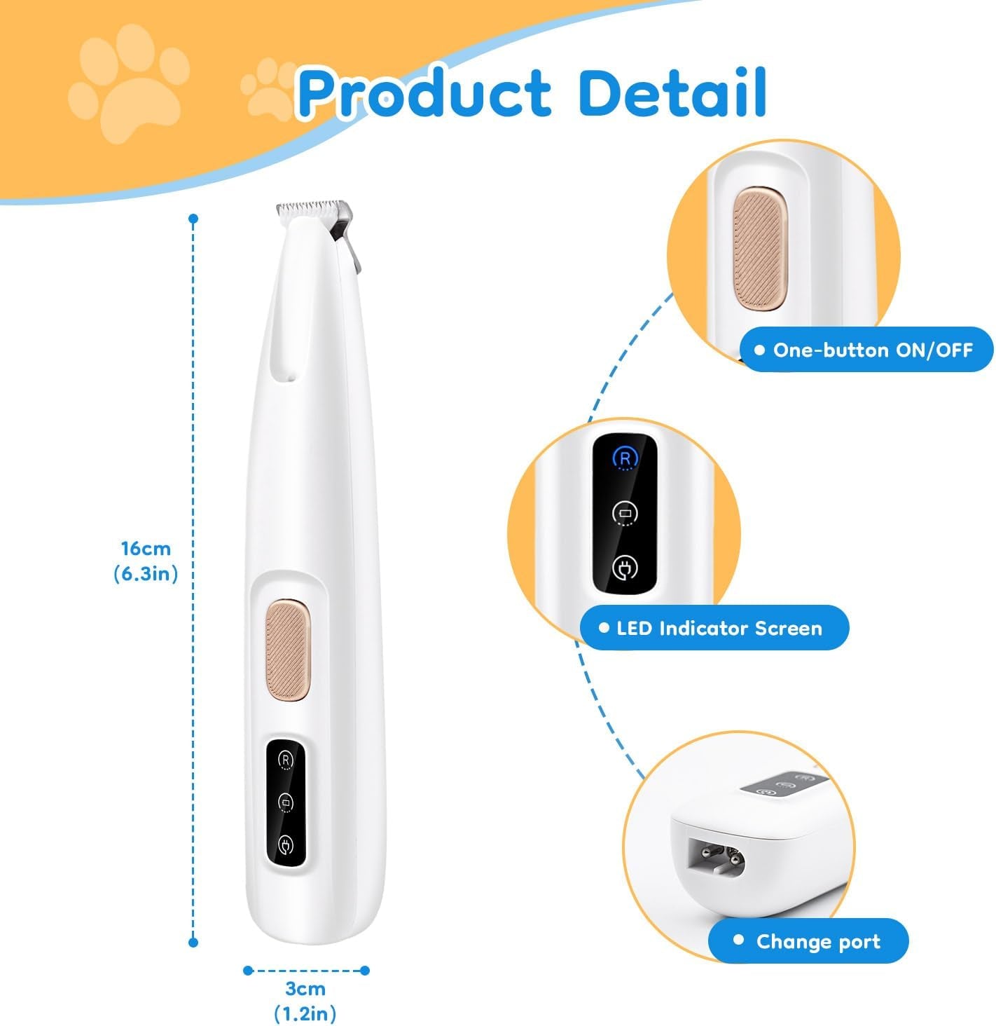 Precision Pet Paw Shaver