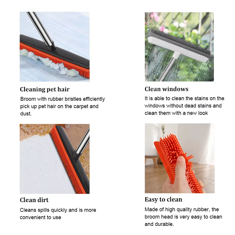 Furglide Pet Hair Rubber Broom