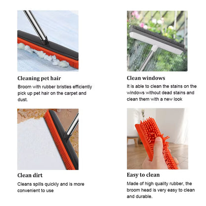 Furglide Pet Hair Rubber Broom